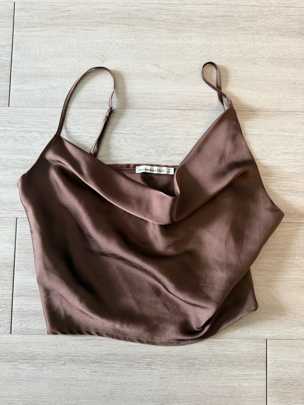 Abercrombie brown silk tank top